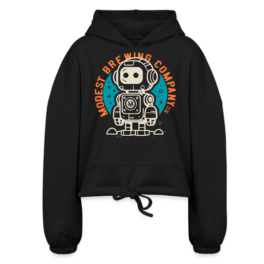 MODEST - CLASSIC CROP HOODIE - black