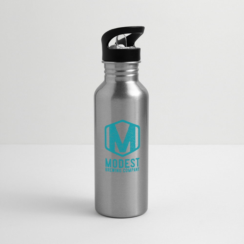 Modest Water Bottle - 20oz - silver