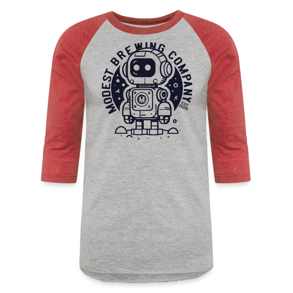 MODEST - BOT BASEBALL T - heather gray/red